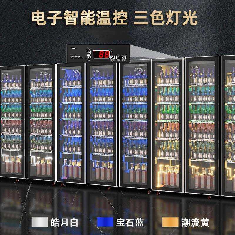 饮料冷藏展示柜保鲜柜网红酒水展示柜啤酒柜酒吧三门冰柜商用冰箱