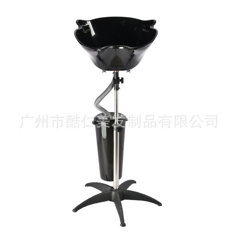 可移动式洗头盆万向轮发廊理发店洗头床平躺塑料洗头盆厂家