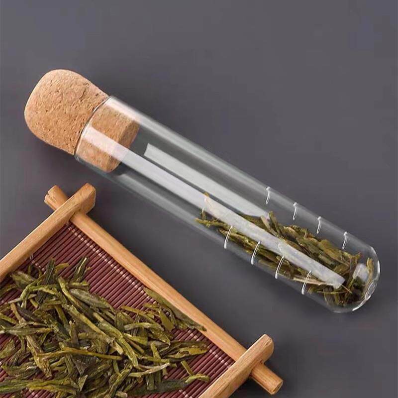 厂家创意透明茶漏玻璃茶具泡茶器过滤茶器试管新款网红滤茶器