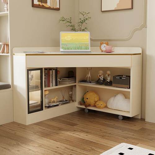 转卧角梳妆台柜收纳一体网红化妆台型室现281代简约小户三角化妆