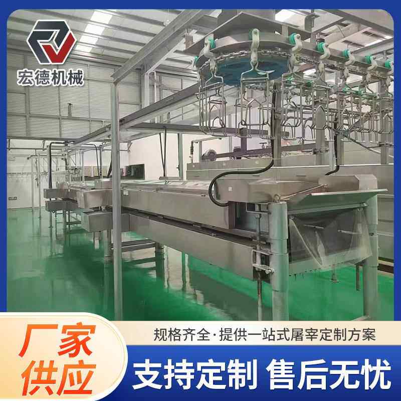小型家禽屠宰加工设备小型杀淘汰蛋鸡脱毛生产线屠宰流水线