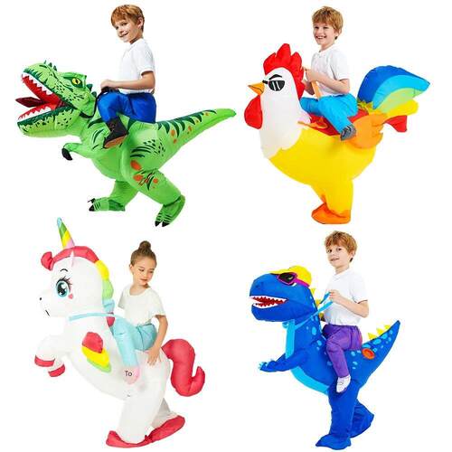 Kids Child Dinosaur Inflatable Costume Unicorn Dress Suits A