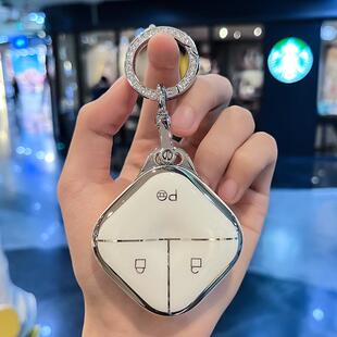 五菱缤果钥匙套新款 EV壳高档扣包女 宏光Airev晴空车宝骏kiwi