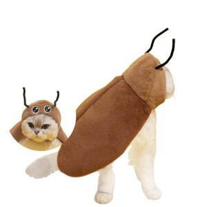 蟑螂宠物头套披风可调节猫咪衣服都怕猫猫衣服狗狗服饰