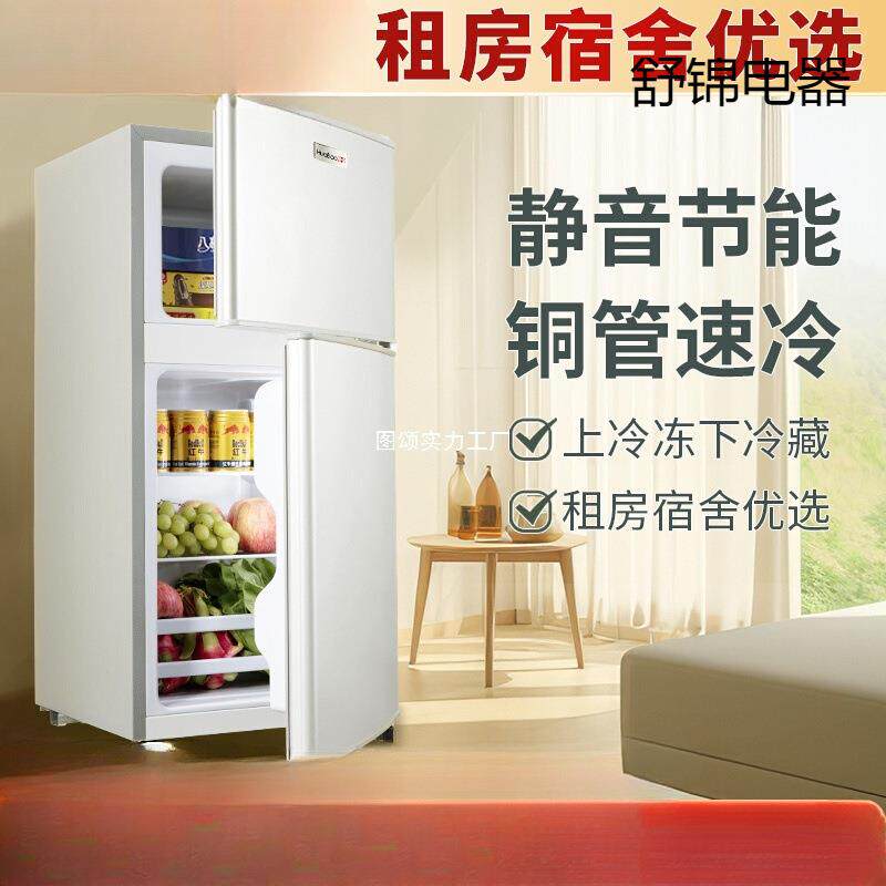 一级能效小冰箱二人用家用小型出租房宿舍用迷你双门电冰箱3651
