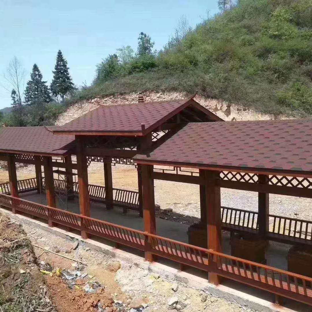 厂家供应户外古建长廊木质连廊古建回廊亭廊景园廊桥文化长廊亭子
