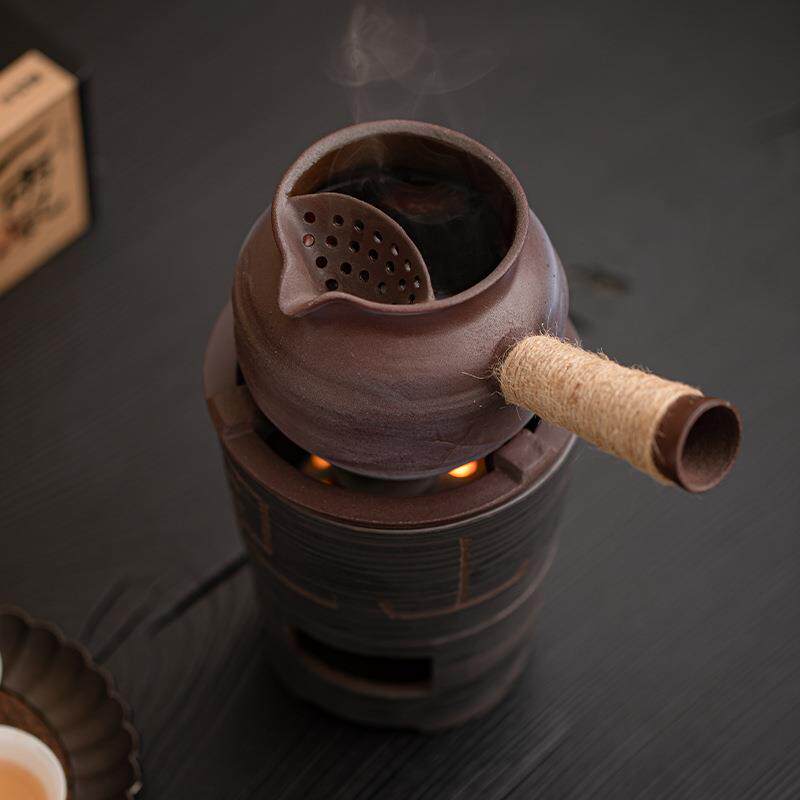 岩泥见山炉围炉老炭煮茶酒精炉炉具X2411100户外泡茶功夫茶套装侧