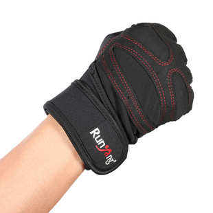 一对装 黑色 健身自行车运动手套F05 Mumian