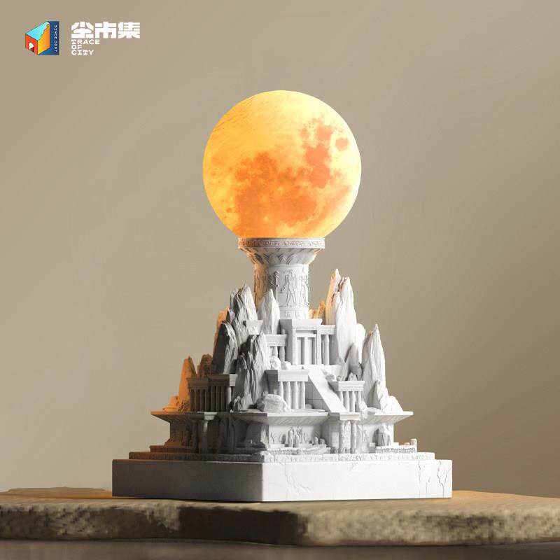 尘市集古埃及石膏触控香薰灯卧室床头氛围精油扩香小夜灯摆件礼物