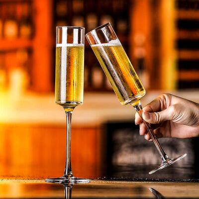 鸡尾酒香槟酒杯Crystal glass goblet creative drink wine glass