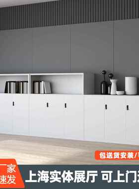 家直销铁料皮文件柜公办室凭证柜落地厂资矮柜钢78149制对开密码储物柜