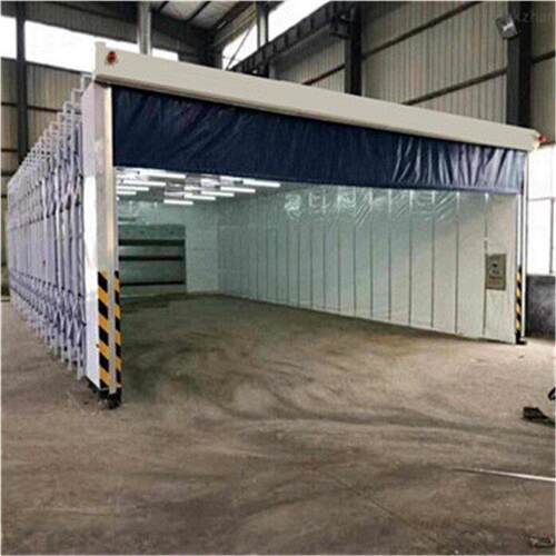 移动式移动式缩喷漆房 电伸动叠烤漆房伸无尘折打磨缩房