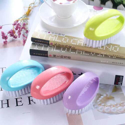 Colorful Egg-Shaped Cleaning Brush for Clothes, Shoes, and M