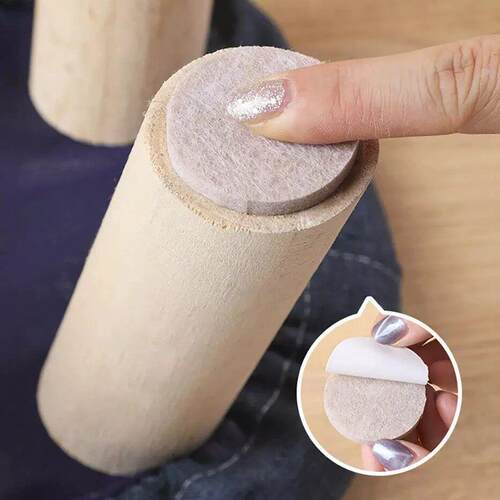 3-72PCS Felt Chair Leg Pads Round Square Floor Protector Sel