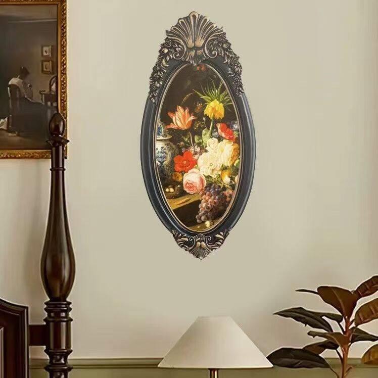 欧式复古花雕画壁花鸟静物装饰画客厅卧室玄关墙面简约风壁饰挂画
