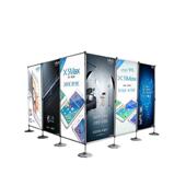 展展合金展架快展示架便架子展会屏风便携式 广告制作伸缩背景速可