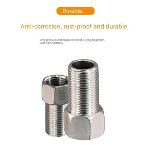 304不锈钢加长内外线直通接头六角内外线水管配件4点60 100长