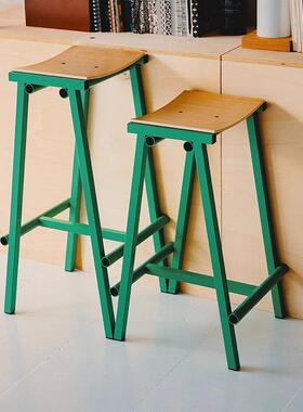 HAY Taburete 8 Bar Stool酒吧台椅高脚凳子简约网红简约现代实木