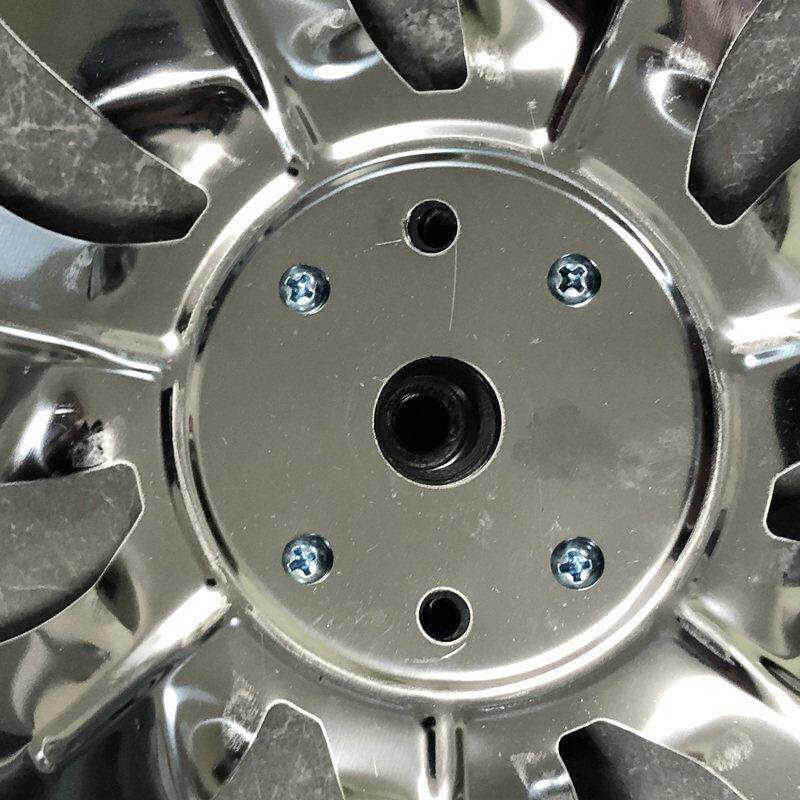 排气扇不锈钢扇叶风叶换气扇7叶轴流风机扇叶D孔叶片配件通用铁叶