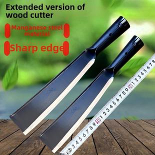 德国纯手工锻打砍柴刀特殊钢高硬度户外加长老式柴刀砍材刀高锰钢