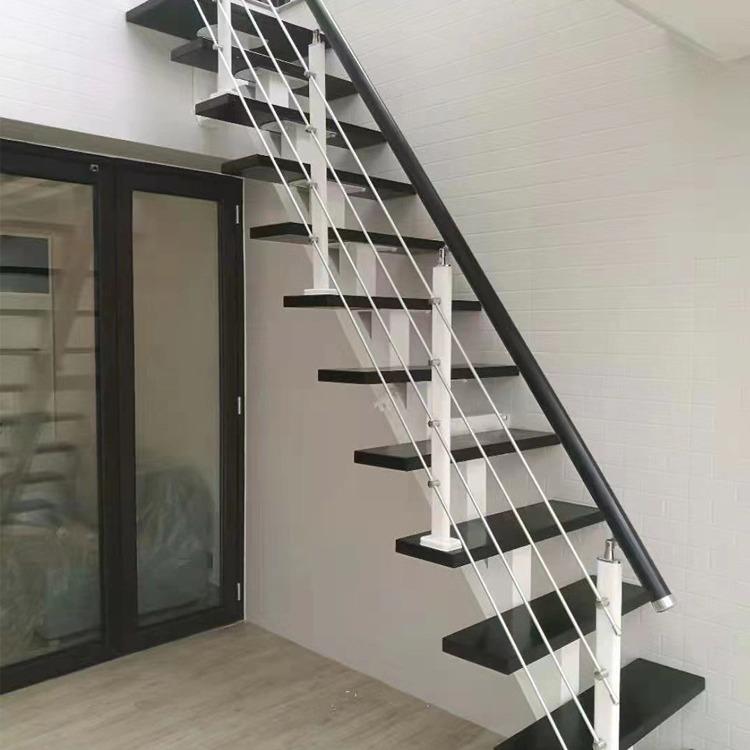 整体楼梯室内公寓楼梯直梁楼梯loft楼梯跃层家用复式钢木阁楼楼梯