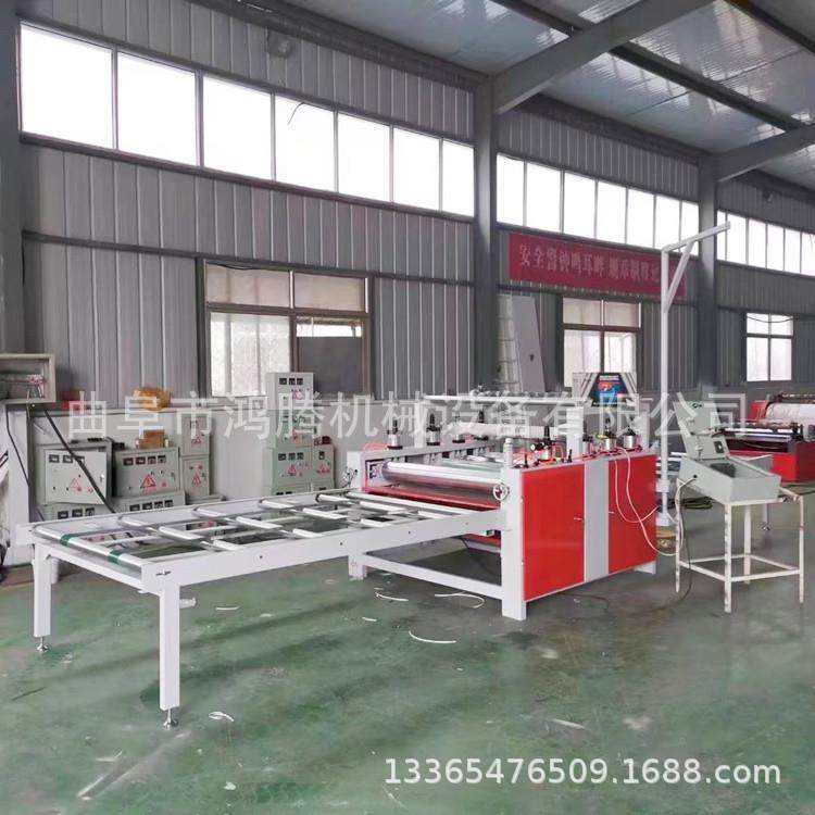 碳晶板覆膜机边机自动AWA修自动断膜石膏板冷胶贴面刨大花板贴纸