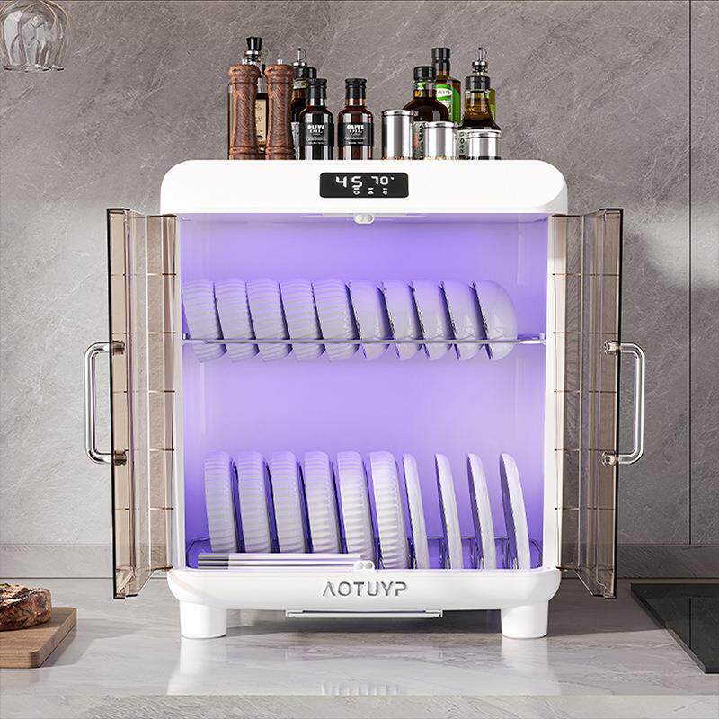 消毒碗柜家用小型厨房碗碟收纳架台式免沥水紫外线烘干一体消毒柜