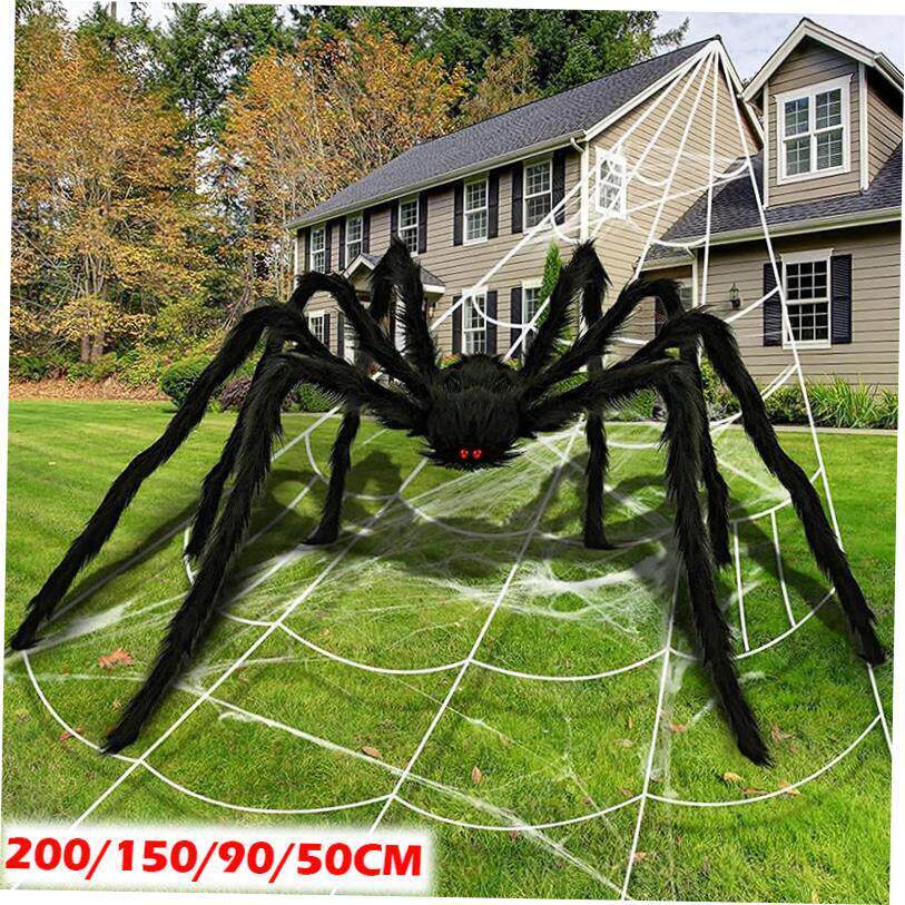Black Spider Halloween Decoration Haunted House Prop Indoor - 实物图