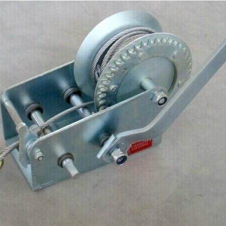 手摇绞盘自锁刹车牵引器手动卷扬机绞车卷帘器游艇摩托艇单速铭州