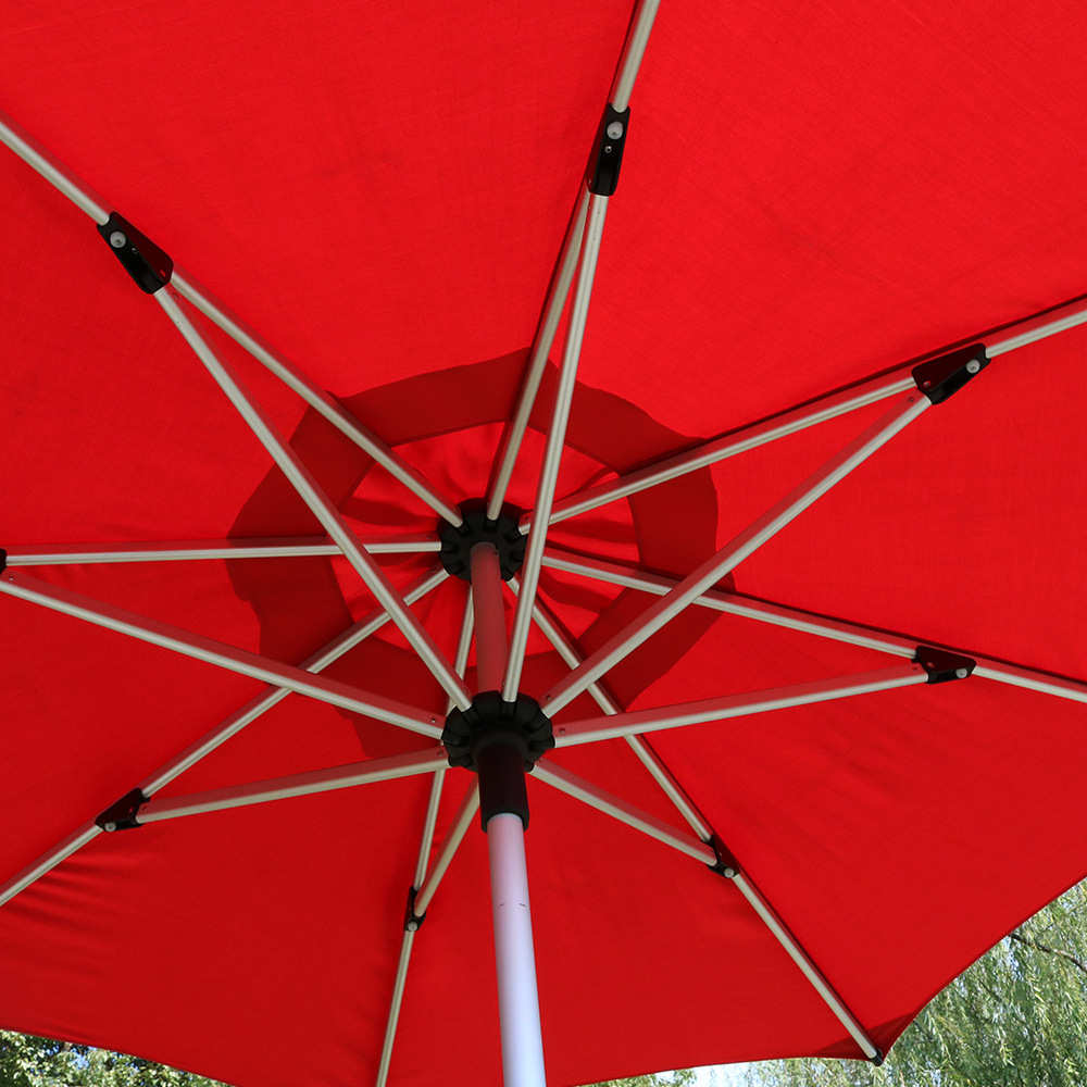 厂家直销户外沙滩伞铝合金中柱伞 沙滩伞休闲庭院 亚克力伞布