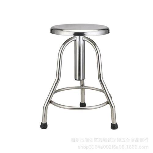 升降不锈钢圆凳面实验室三脚四脚凳诊所凳诊察凳三脚椅