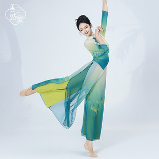 古典舞蹈服胶州秧歌舞蹈表演服女艺考演出服舞台服装 扇子舞