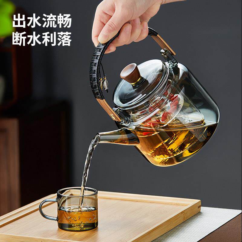 玻璃煮茶壶耐高温电陶炉茶烧水茶壶茶器具套M-4020泡煮装2026新款
