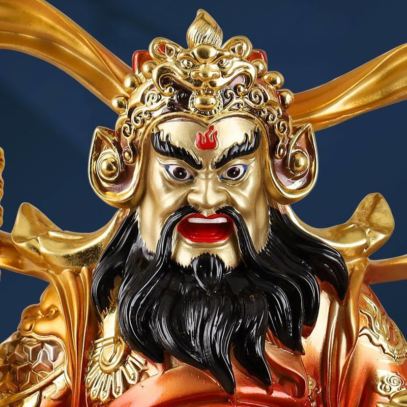 赵公明神像骑虎摆件武财神像赵元帅家用树脂招财店铺办公室财神爷