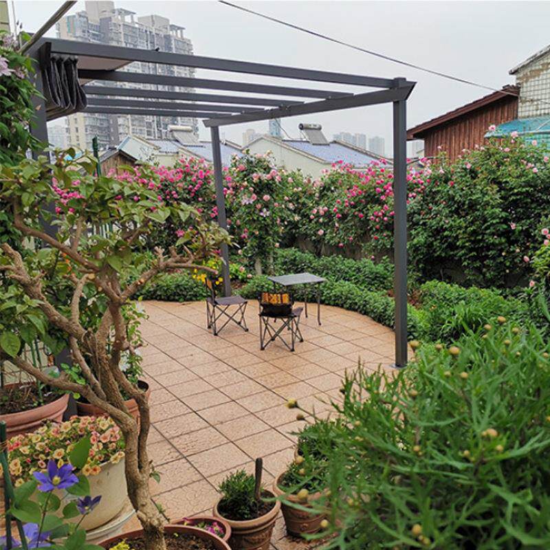 户外休萄闲凉亭葡架铝金合帐篷庭院别墅无品牌/雨遮棚花园停车棚