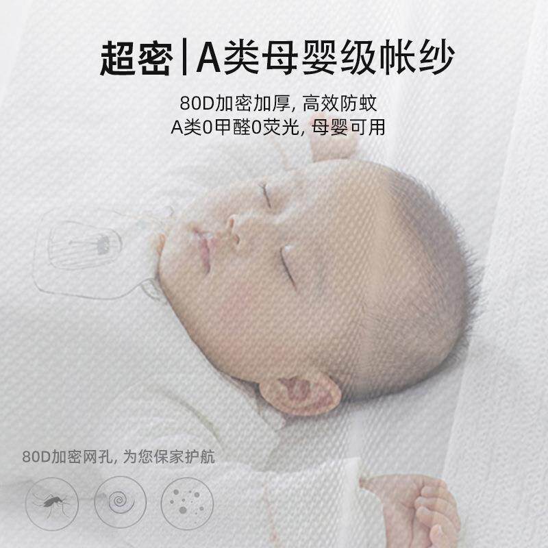 2026年新款加蚊帐家用卧室床免安装支架杆加粗厚米GSH20243落地15
