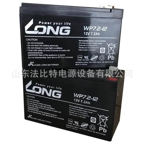 LONG广隆蓄电池WPS12-12免维护12V12Ah风能发电 质保一年