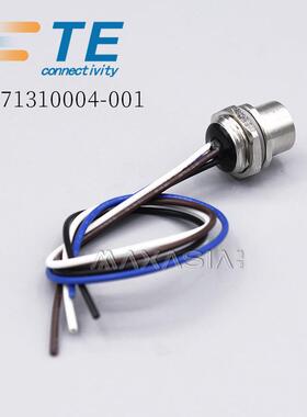 TE泰科M12前面板安装连接器T4171310004-001母端4孔Acode 0.2米线