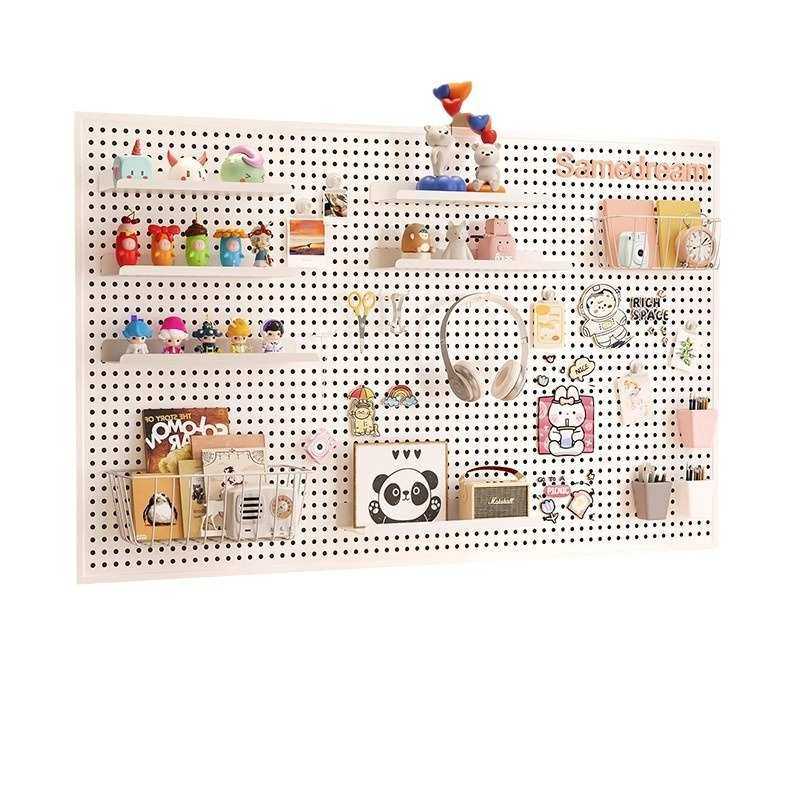 壁挂洞洞板置物架学习冲孔板板宿舍展示架收纳架书桌墙上金属墙面,收纳整理,整理架/置物架/收纳架,淘宝优惠券,粉丝福利购,淘宝优惠卷