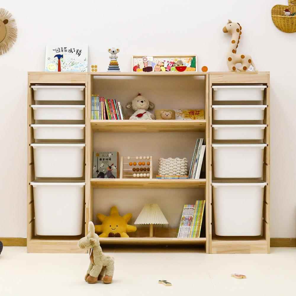 具WWO儿童书架绘本架宝宝玩纳收架置物架大量抽屉式玩具容收纳柜