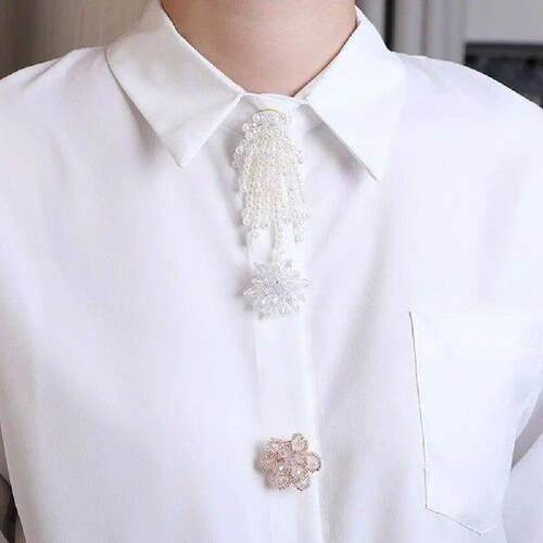 Elegant On Shirt Pearl Button Cover DIY Accessories Alloy