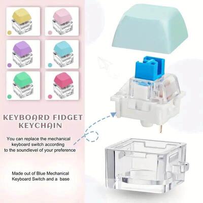 Keyboard Key Toy Party Stress Relief DIY Fidget Button Keyc1