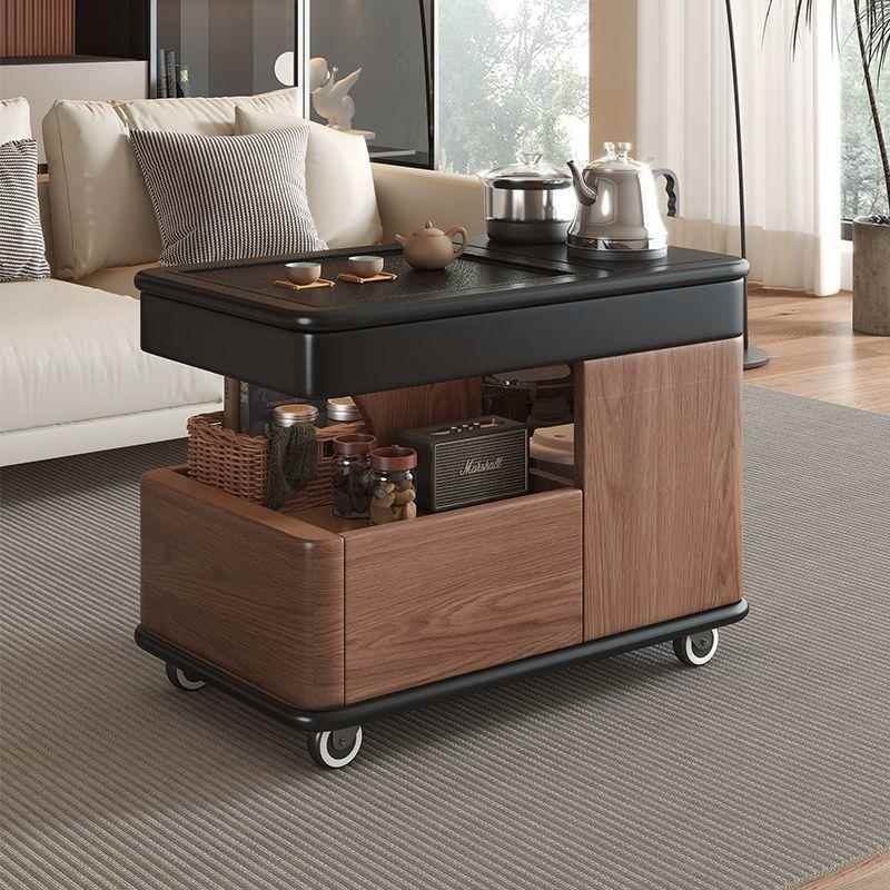 移动实木茶几泡茶一体客厅边柜家用阳台水壶茶桌茶台茶水沙发侧边