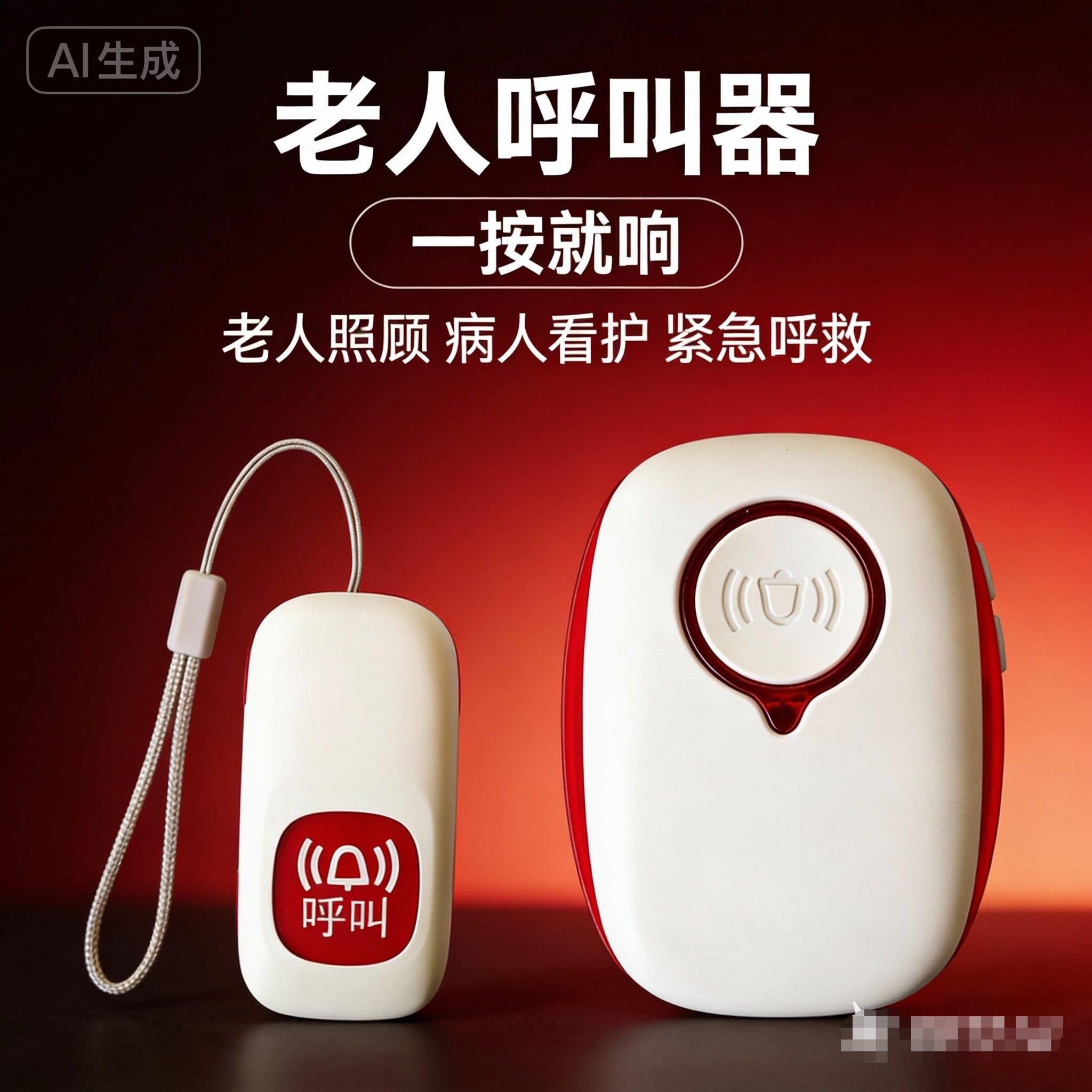 门铃无线家用卧床老人呼叫器无线家用充电按护理铃呼叫铃老人家用