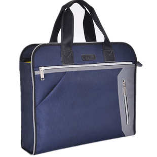 商务贝a4男女士手提大6895牛津布文件多美公文包拉链加厚档案袋