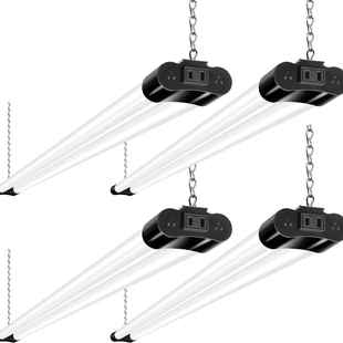 工厂双灯管日光灯车库修理间工程高亮高流明吊链款 T8灯管