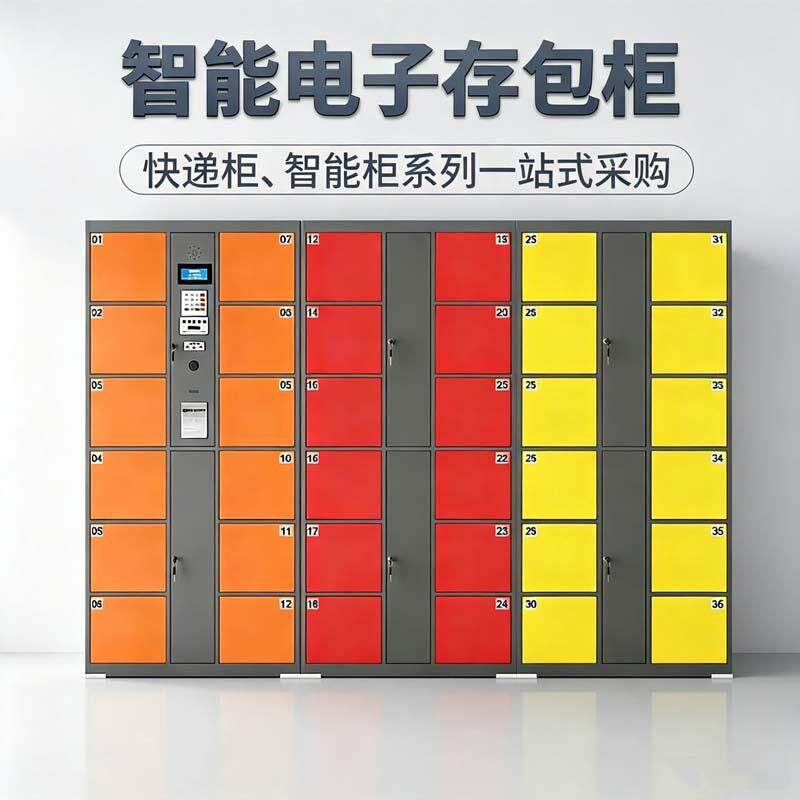 微信扫码存包柜超市工厂学校储物存放柜手机寄存柜智能电子存包柜