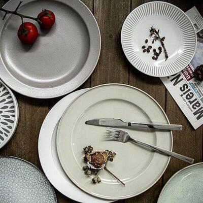dinner plates ceramic steak plate dishes 西餐盘 western food