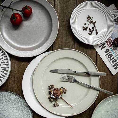 dinner plates ceramic steak plate dishes 西餐盘 western food