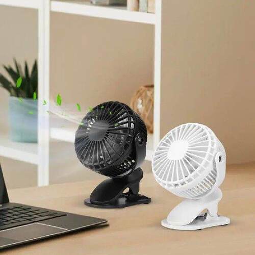 Mini Fan With Clip Rechargeable Clamp-On Personal Desk Fans